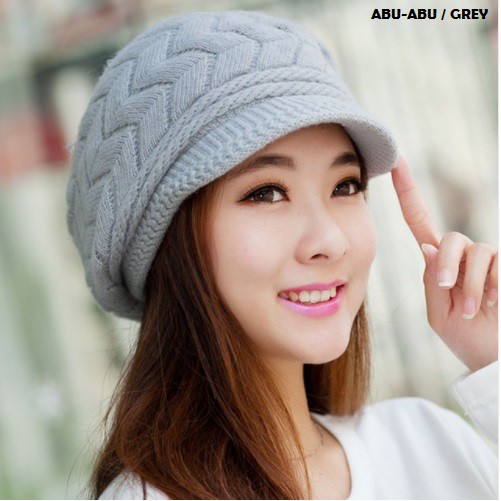 Topi Kupluk Wool Wanita Untuk Musim Dingin Winter