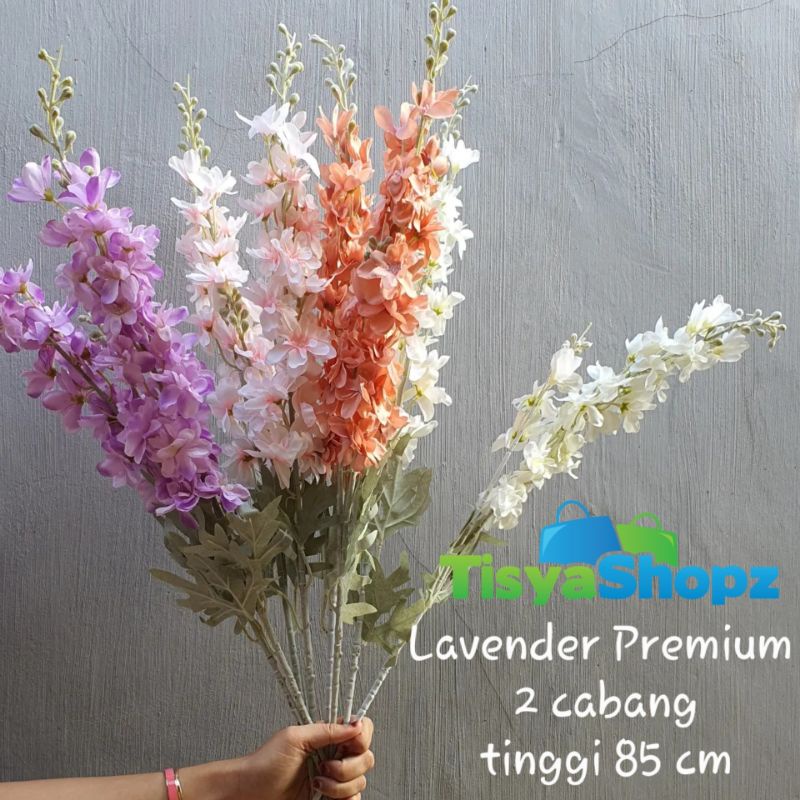 Bunga Lavender Jumbo Premium 2 cabang