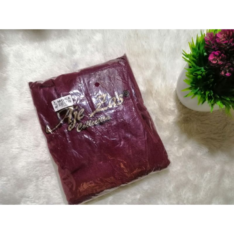Khimar aje zas moka /moca best seller premium original aje zas-Burgundy