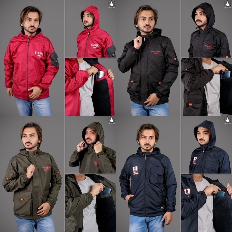 Jaket hoodie taslan / jaket pria/wanita /jaket distro / jacket original brand bullshirt