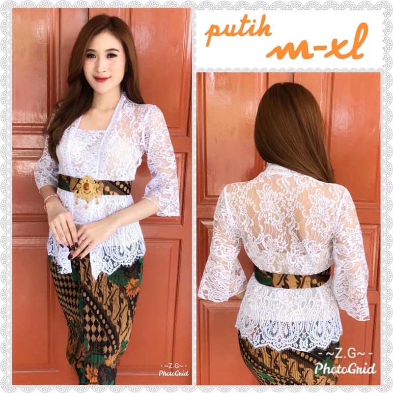 Kebaya jadi semi italy trompet premium