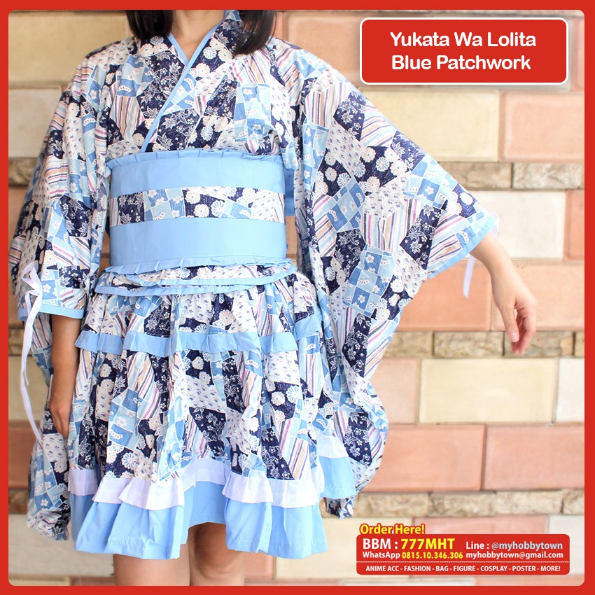Wa Lolita : Blue Patchwork