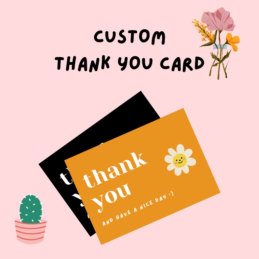 

THANK YOU CARD CUSTOM MURAH, GROSIR