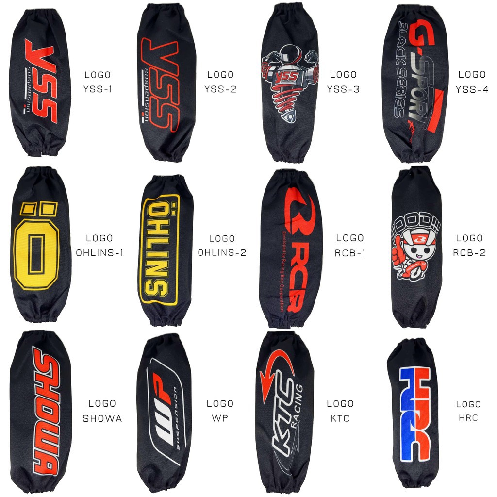 Sarung shockbreaker, Cover Shock, pelindung shock belakang Sepeda motor universal Sarung Shock / Cover Sok YSS KTC Kytaco RCB Racing Boy Ohlins WP Showa HRC