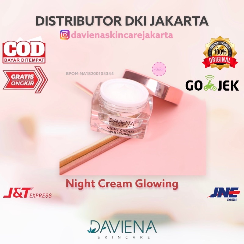 NIGHT CREAM GLOWING SERIES DAVIENA SKINCARE