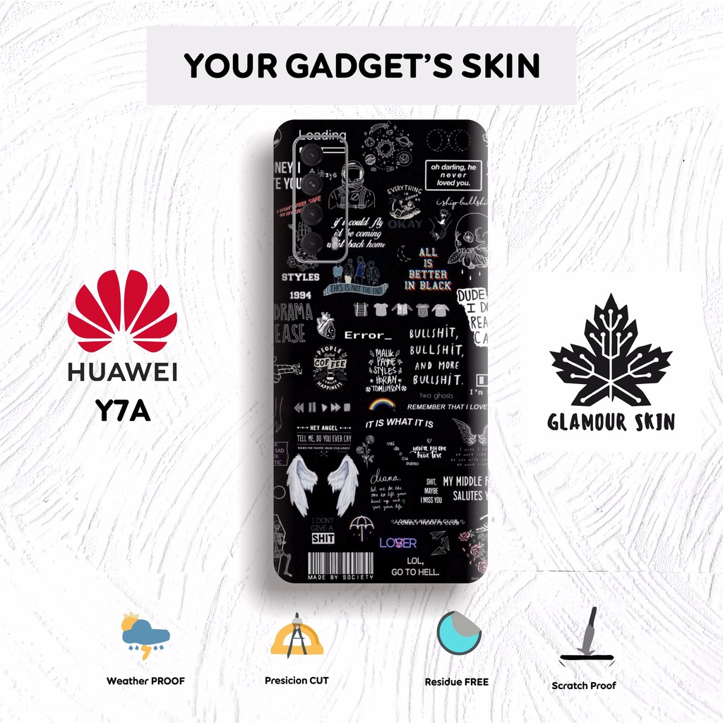 *2Pcs* HUAWEI Y7A Garskin Case/Stiker Protector Free Custom & COD