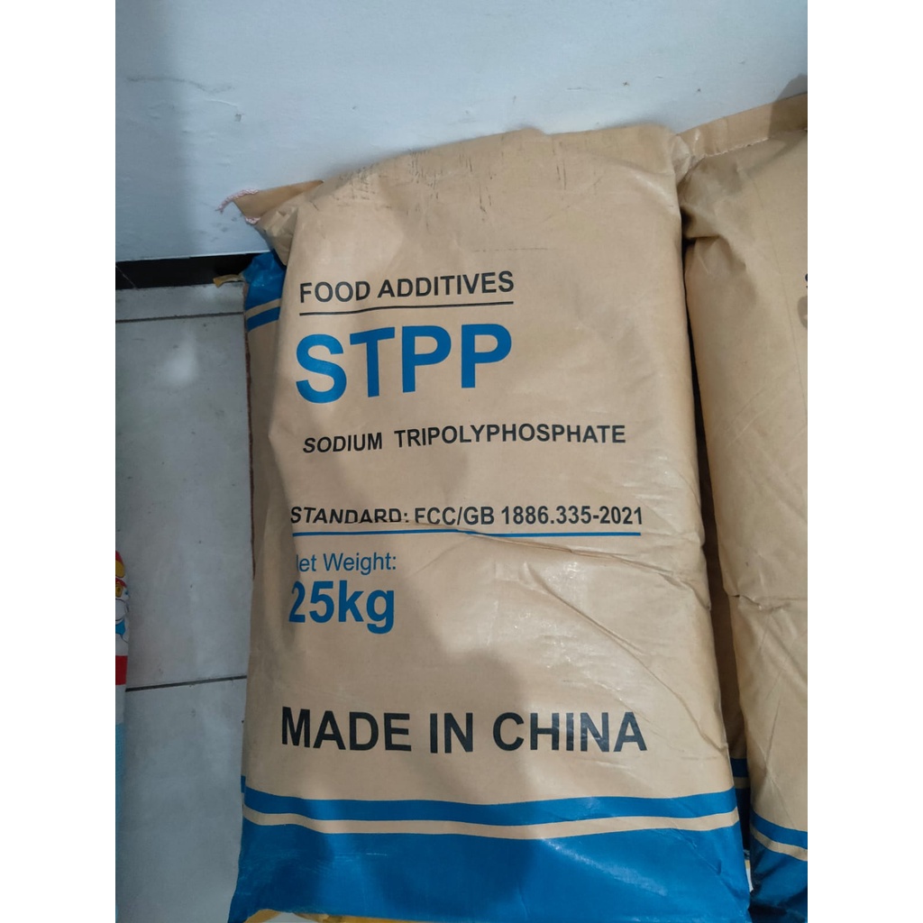

Ukuran 1 Zak (25Kg) STPP Pengenyal Bakso / Sosis / Nugget | Pengenyal Mie | Fosfat / Phosphate | STTP Food Grade | Tepung Pengenyal