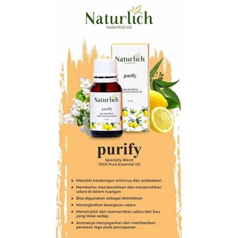 Purify essential oil 15 ml original aromaterapi Naturlich Netralisasi udara