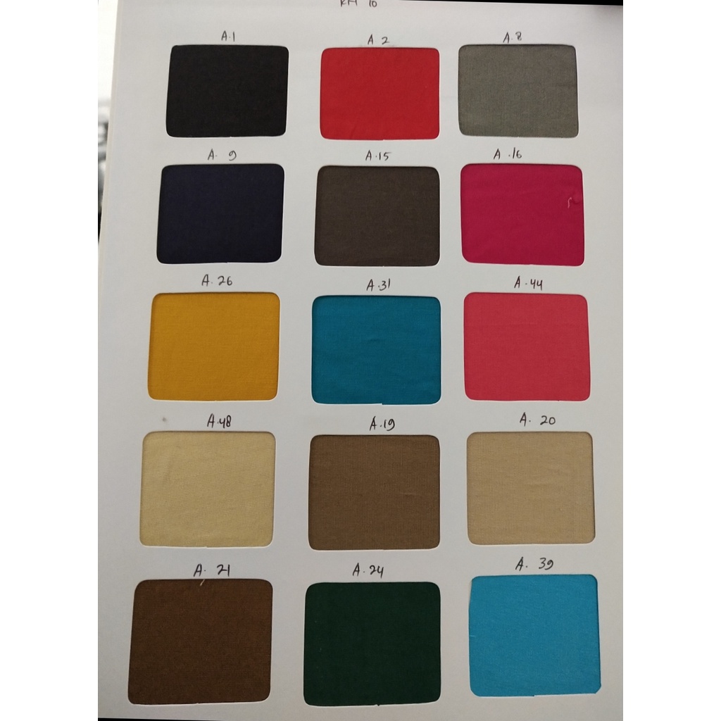 Kain katun spandek street polos / kain katun street polos / Poplin Street ( isi 1 roll 50 yard)