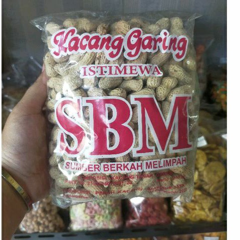 

Sbm kacang kulit asin super jumbo dan garing kemasan 250g