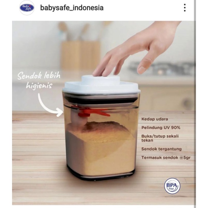 MC003 Baby Safe Premium Milk Container / Tempat Susu Bayi Babysafe