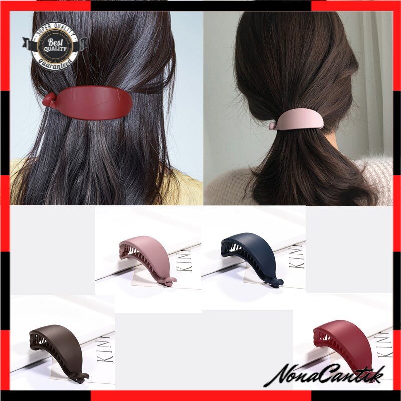 Jepit Rambut Pisang 8cm Warna Doff Jepitan Ponytail Jedai Salon Matte