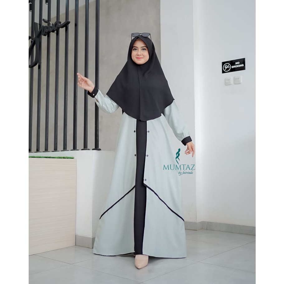 Gamis syari denisa original design by mumtaz brand itycrepe premium  busana muslim baju atasan wanita tanah abang Bandung