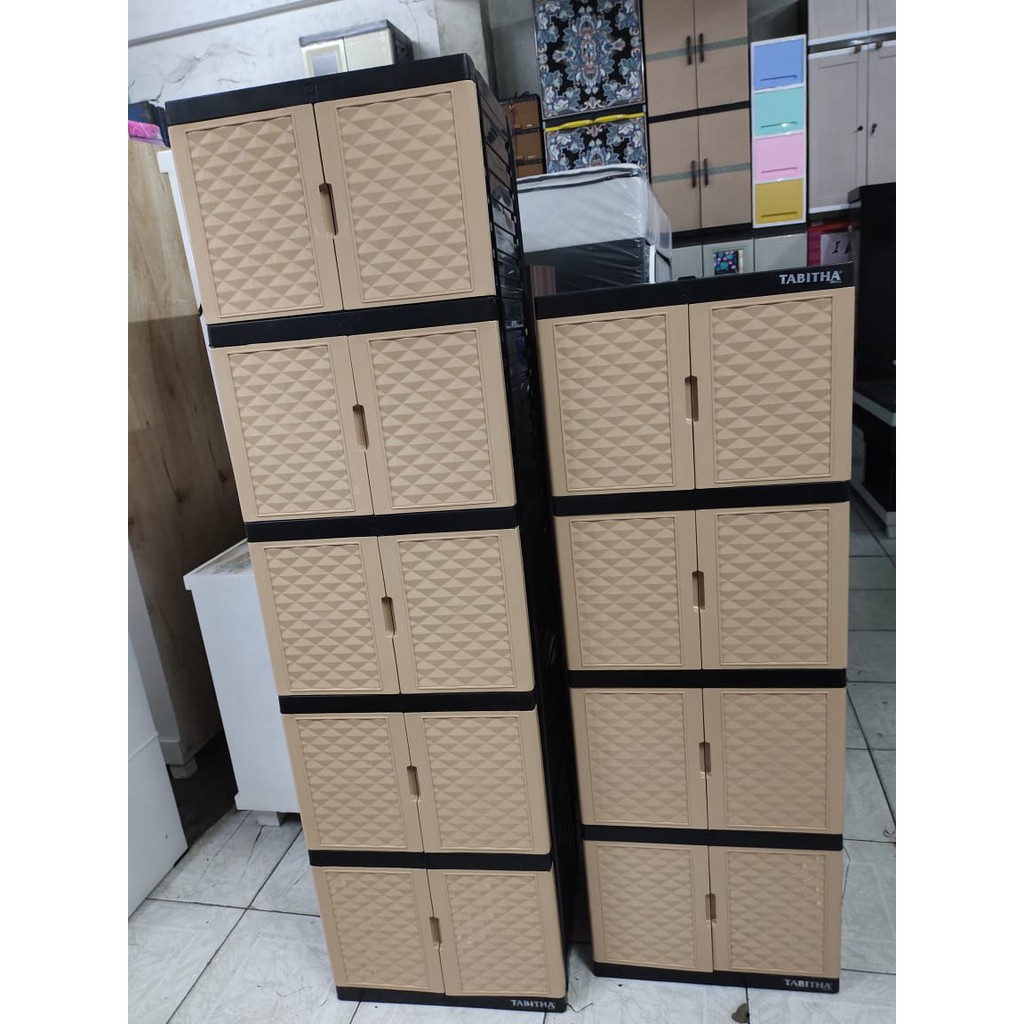 Lemari Pakaian Plastik Lemari Tabitha Lemari Pakaian Rotan (Khusus Bandung)