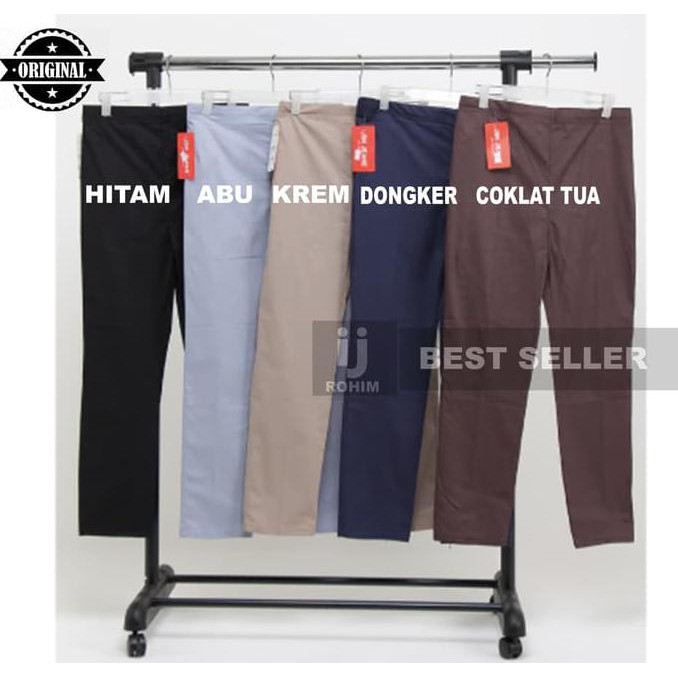 Celana Hamil Wanita Pinggang Karet Legging Hamil Cewek Legging Katun - Hitam
