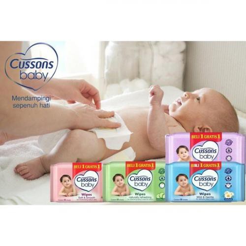 [ BELI 1 GRATIS 1 ] TISU CUSSONS MURAH WIPES CUSSON TISSUE BABY WIPES TISU BASAH 45'S PROMO BUY 1 GET 1