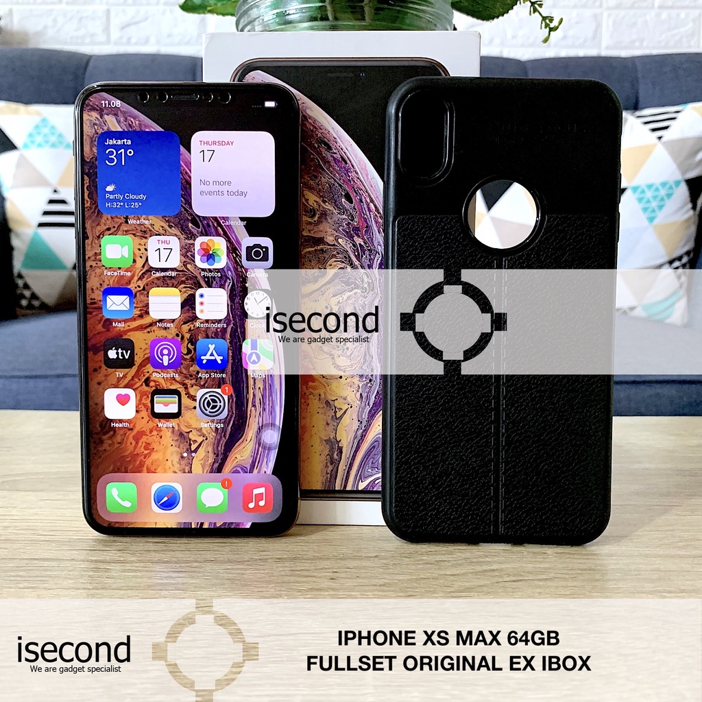 Iphone Xs Max 64GB Second Mulus Fullset Original Ex Garansi Ibox