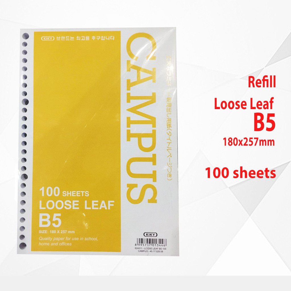 

Kiky Loose Leaf B5 100 AA624311