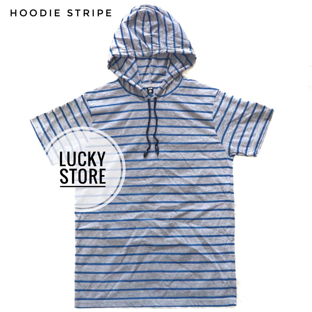 Download Hoodie Stripe Cotton Abu Misty List Biru - Kaos Stripe ...