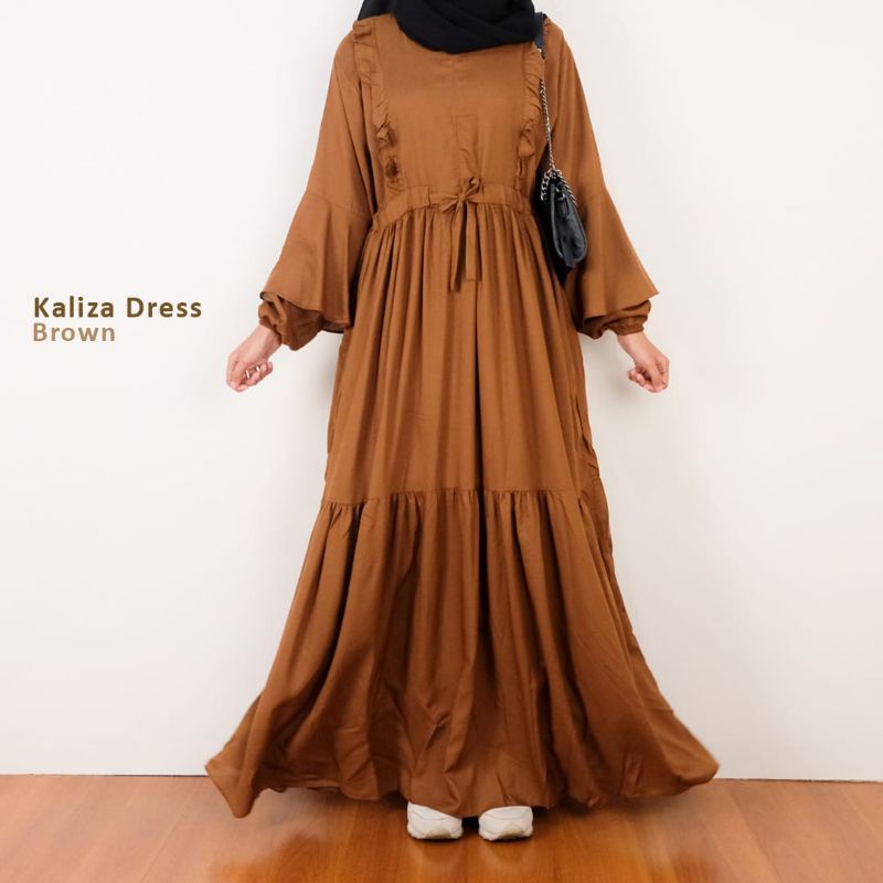 KALIZA -GAMIS KATUN RAYON - BASIC DRESS - GAMIS RUMAHAN - GAMIS KATUN RAYON MODEL TERBARU - GAMIS KA
