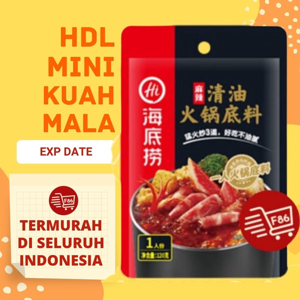 Haidilao KUAH MALA Hotpot Soup Base 海底捞火锅底料 BUMBU HOTPOT HAIDILAO / BUMBU MALA XIANG GUO KEBAS