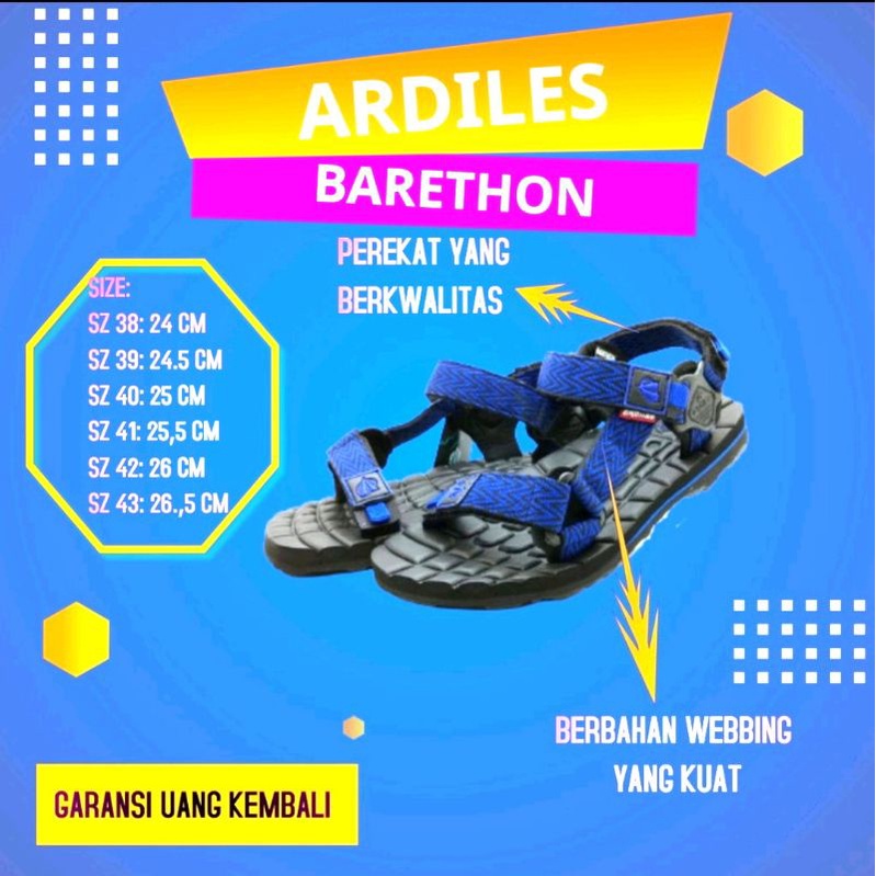 Sandal gunung Ardiles BARATHEON ORIGINAL Terbaru trendy elegant murah