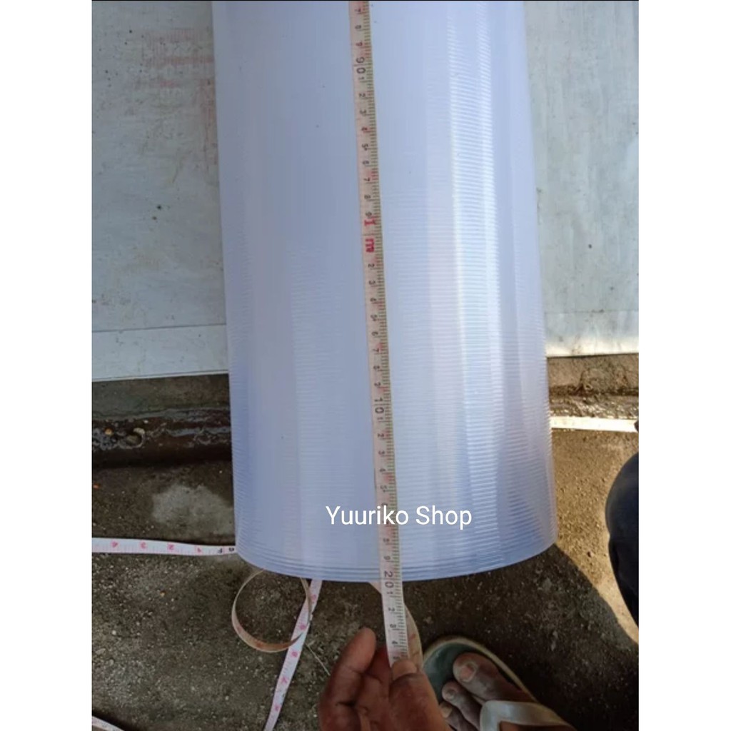 Fiber Pagar Tinggi 120 Cm 12 M No Motif Penutup Pagar Ventilasi Tebal 12mm Telaris Putih Hitam Shopee Indonesia