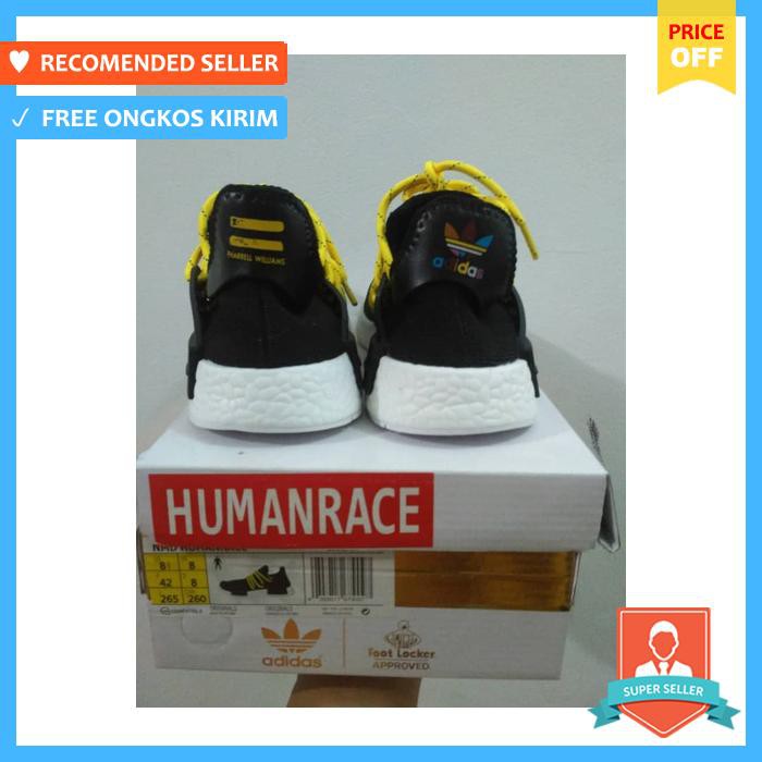 Adidas Nmd Human Race X Pharrell Williams Black White - Sepatu Pria - Sneakers Pria