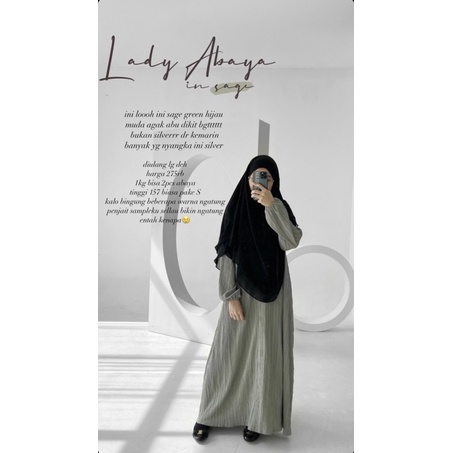 Aqsamodestwear Lady Abaya - Sage L