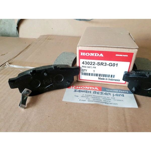 Brake Pad - Kampas Kanvas Rem Cakram Belakang Honda Jazz S RS GE8 & City I-Vtec GM2 2008 2009 2010