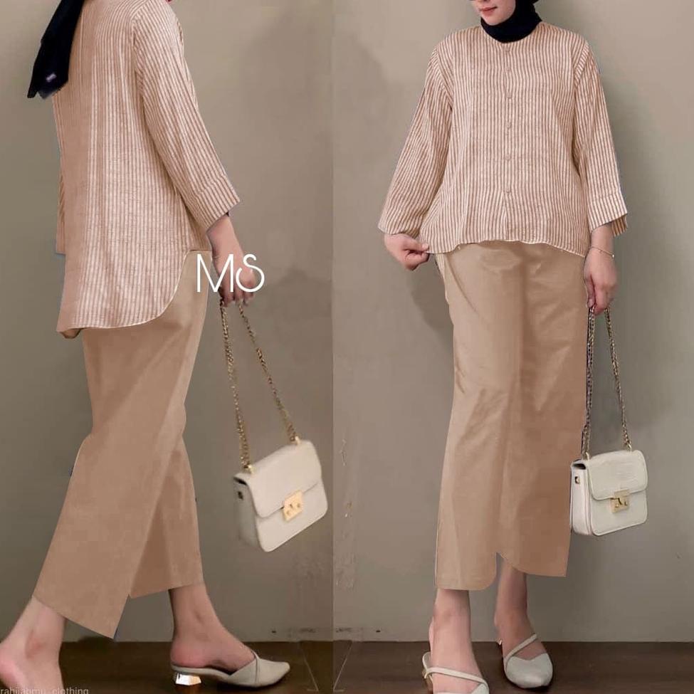 SBH.406211 ‑ SET KINAN SALUR / SETELAN KINAN SALUR / FASHION MUSLIM KEKINIAN / WANSET MODEL BARU / S