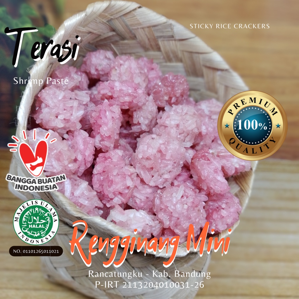 

Ranginang Mini Mentah Terasi 250 gram