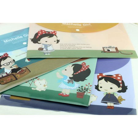 

Korean Stationary Educationshop Amplop File Michelle Girl Horizhontal
