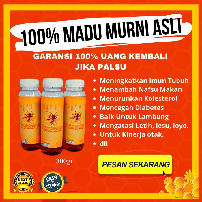 

MADU MURNI ASLI HERBAL MADU SEHAT BERKHASIAT MENURUNKAN KOLESTEROL DAN DIABETES