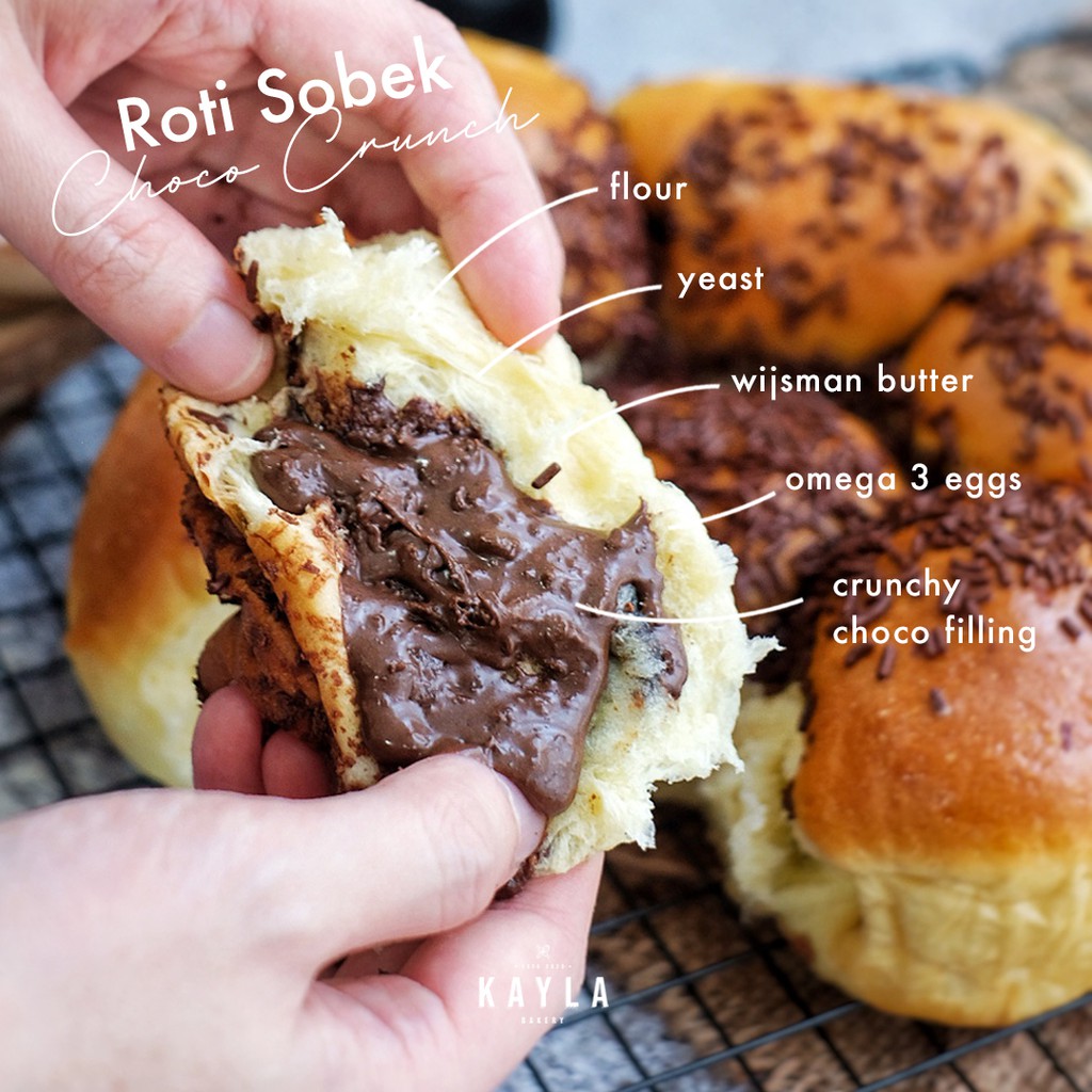 

[KAYLA BAKERY] Roti Sobek Choco Crunch