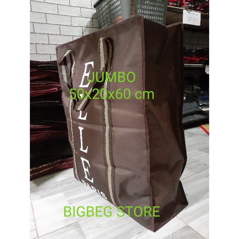 Tas Laundry Belanja Pasar Tali Panjang Jumbo 55x20x60 cm Tas Belanja Jinjing Serbaguna Laundry Tote Bag