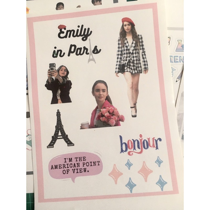 Sticker Pack Emily In Paris Tumblr Cute Aesthetic murah