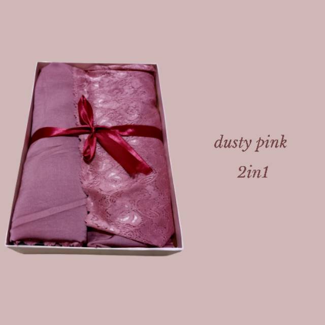 MUKENA ZARA SILK 2in1 DUSTY PINK TUA