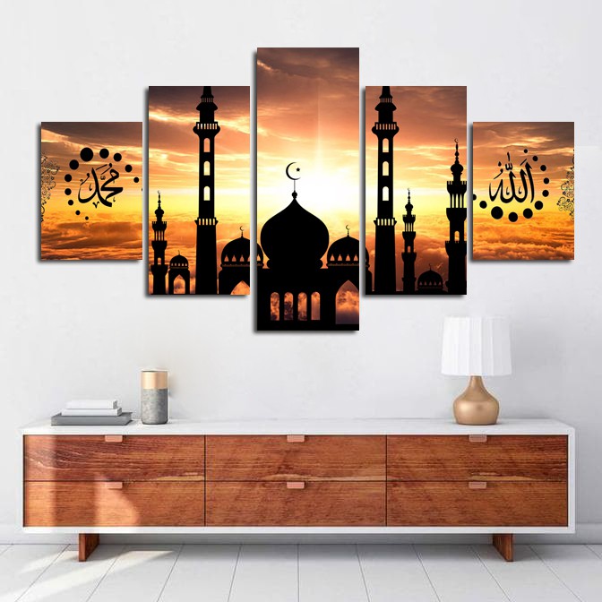 Hiasan Dinding 1 Set Masjidil Afternoon Views Special Edition pusatmode1234