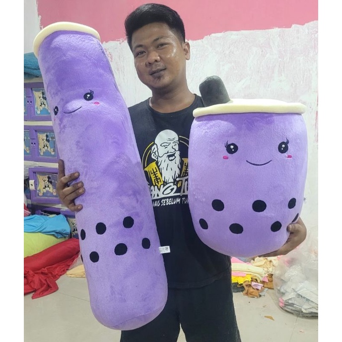 boneka boba jumbo uk 50cm+ guling dewasa 95cm lembut viral