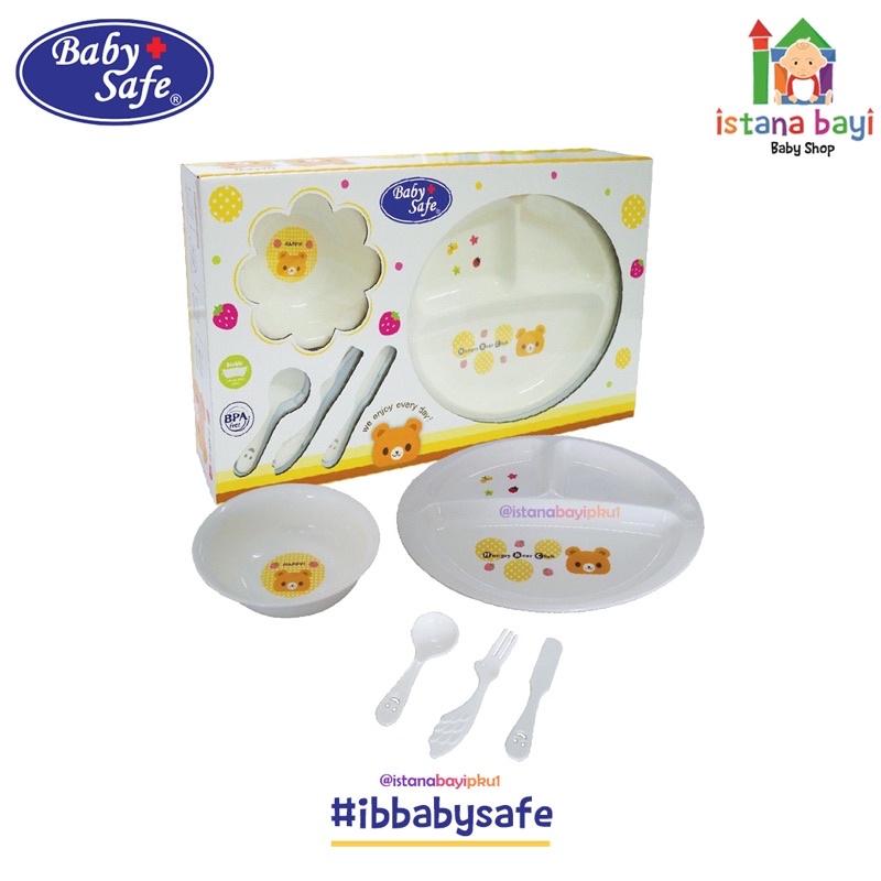 Baby Safe FS602 Feeding Set 6pcs - Peralatan Makan Mpasi