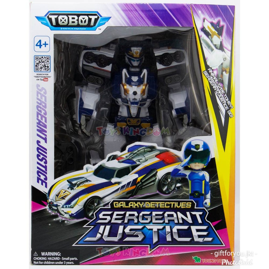 Tobot Galaxy Detectives GD Sergeant Justice Mainan Robot Action Figure Mobil Car Toy Kid Original