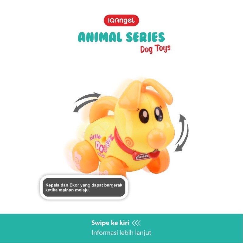 Iq Angel Dog Toys - Mainan Edukasi dan Motorik Anak - Mainan Putar - Mainan Bayi Bergerak