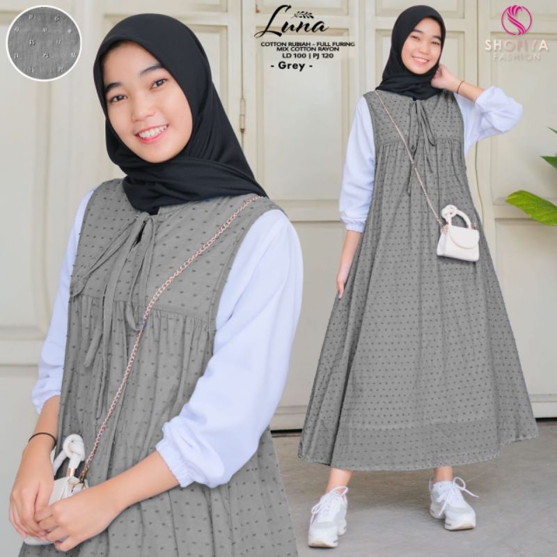 RESTOCK Luna MAXY gamis Cantik ori Shofiya