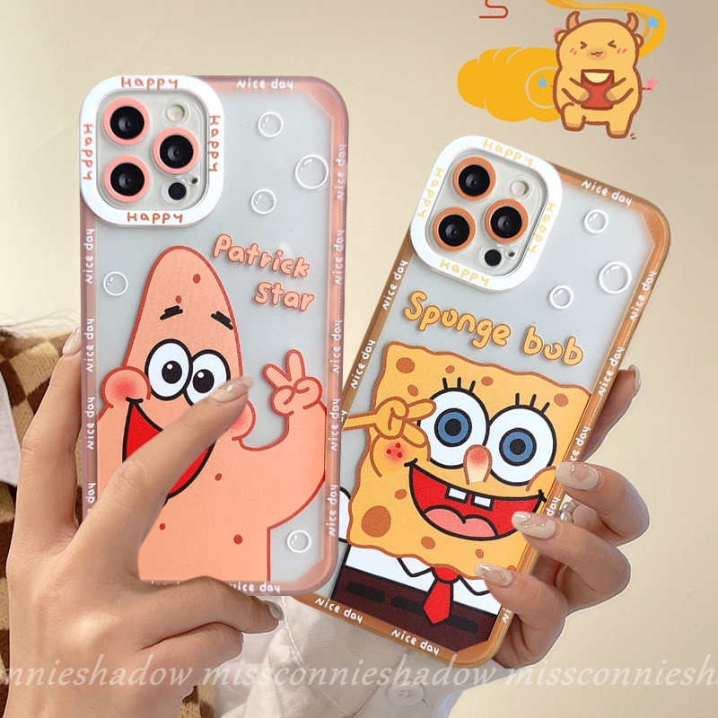 Soft Case Tpu Transparan Motif Kartun SpongeBob SquarePants Untuk Infinix Smart 5 6 Hot 10Lite 11s Hot 9 10 11 Play