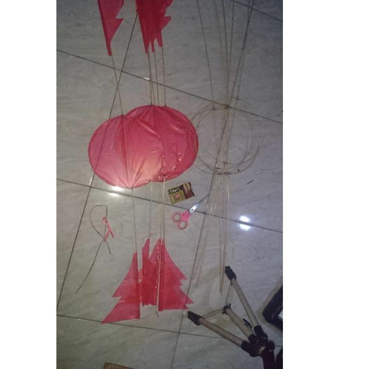 (toyt -727) Layangan NAGA Murah Berkualitas Badan Naga kepingan naga full apus , Full sampul 10pcs P
