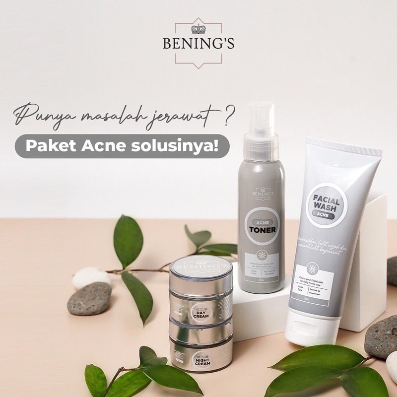 BENING'S SKINCARE | SKINCARE ACNE | PAKET BENING'S SKINCARE