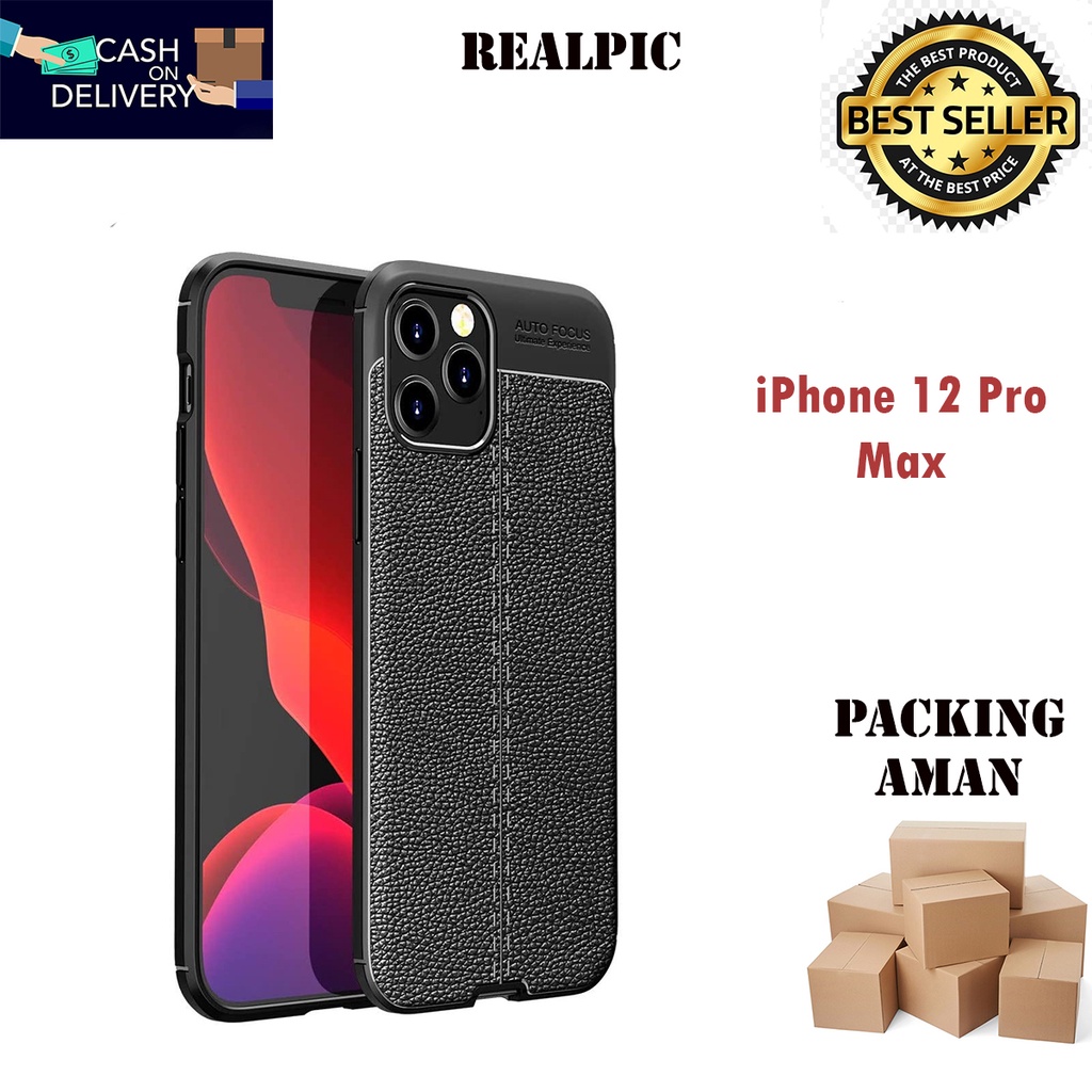 Case Auto Focus Iphone 12 Pro Max Leather Experience SoftCase Slim Ultimate / Casing Kulit