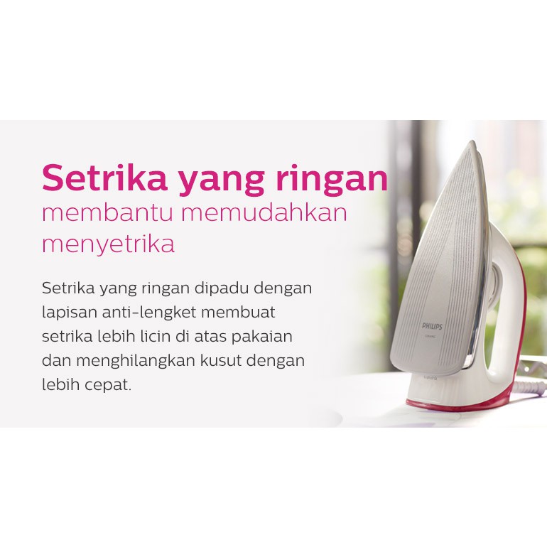 PROMO SETRIKA PHILIPS HD 1173 HD1173 TEFLON CLASSIC DRY IRON