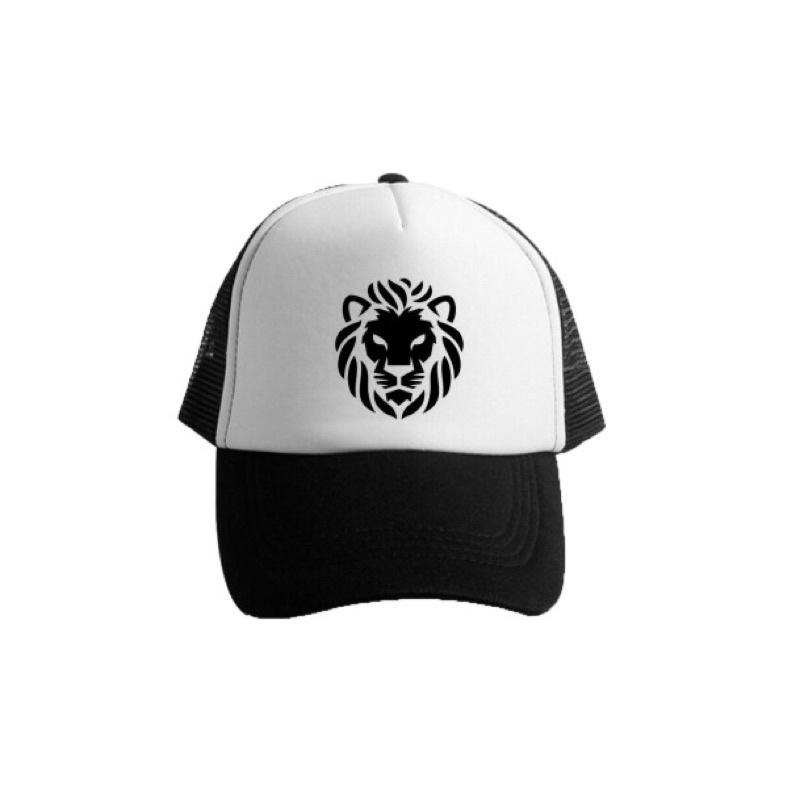 Topi Trucker Lion - HITAM PUTIH